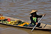 Inle Lake Myanmar. All the buildings are constructed on piles. Residents travel around by canoe, but there are also bamboo walkways and bridges over the canals, monasteries and stupas. 